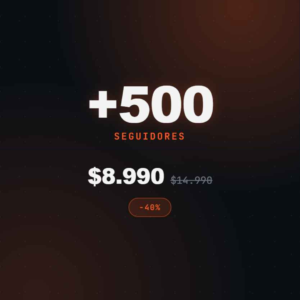 TikTok Seguidores 500