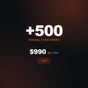 TikTok Vistas 500